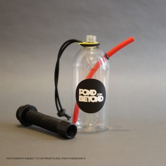 FondBeyond® 'STANDARD' plastic bubbler vaporiser bottle in red